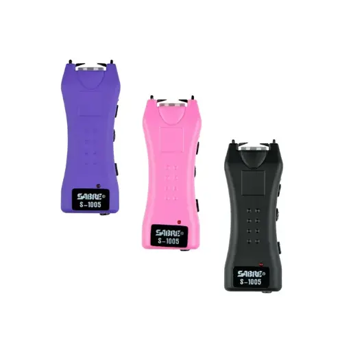 Dual Capacitor Stun Gun W/ LED Flashlight