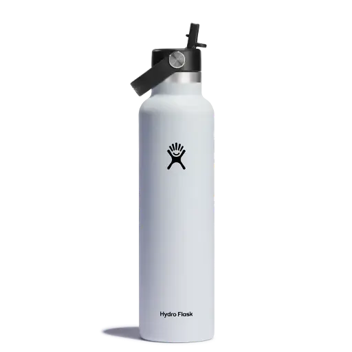 Standard Mouth 24oz Insulated Water Bottle w/ Flex Straw