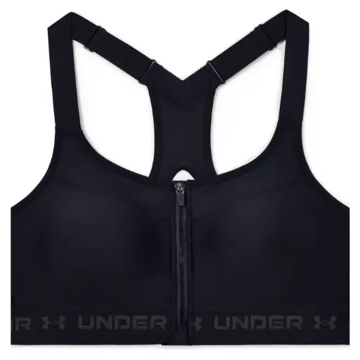 [135511000132A] Women's Armour High Crossback Zip Sports Bra